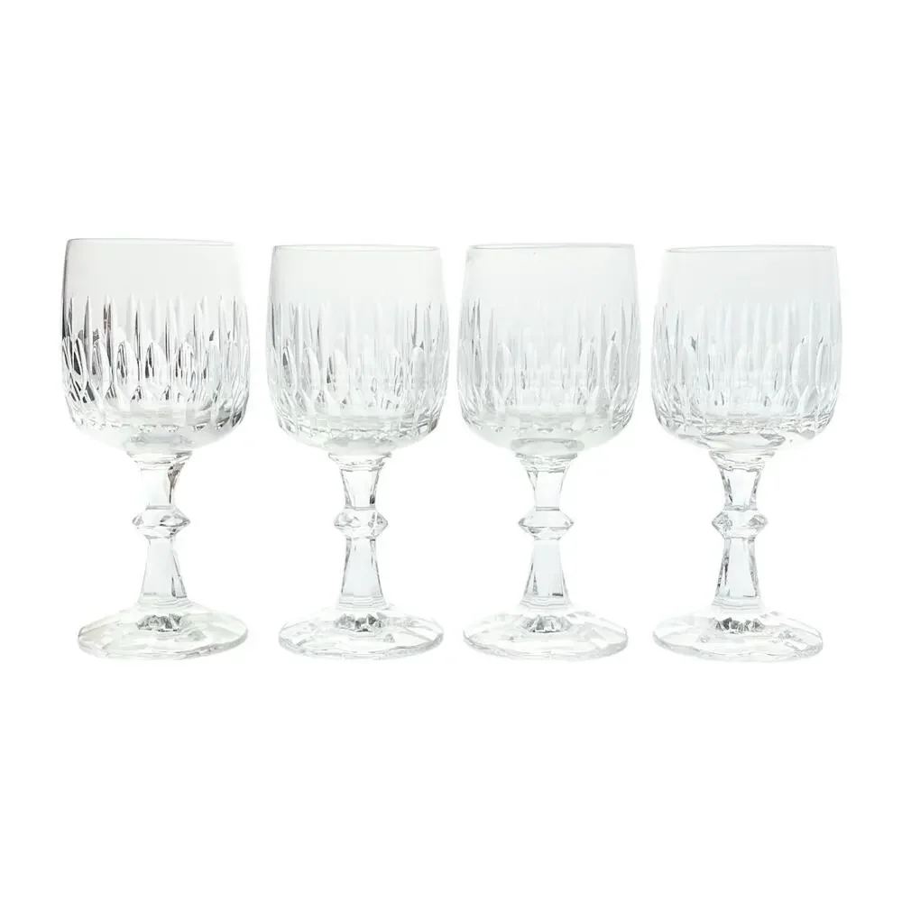 Schott-Zwiesel “Flamenco” Set of 4 Crystal Wine Glasses 6 3/8” 8oz - Picture 1 of 6